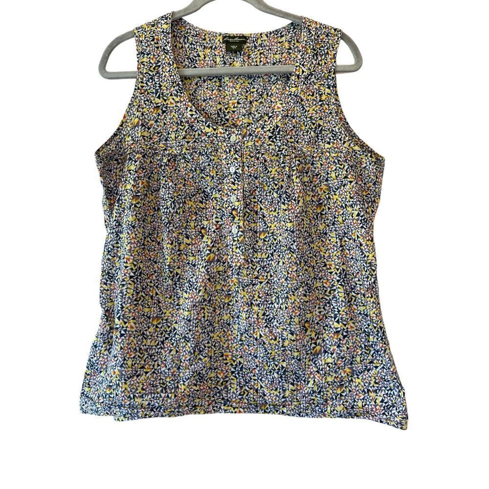 Eddie Bauer Women's Sleeveless Top - Print Size Large